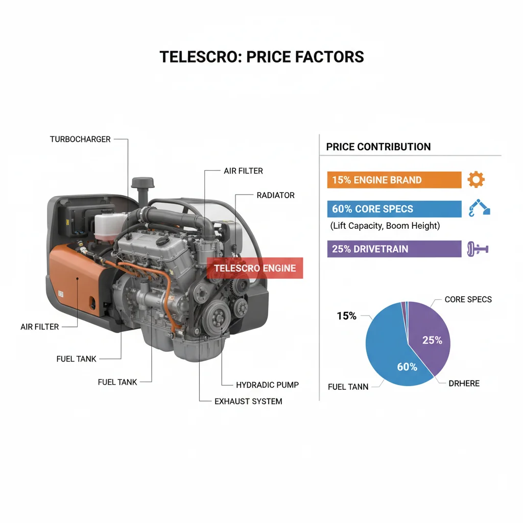 Do Engine Brands Significantly Affect Telehandler Price?