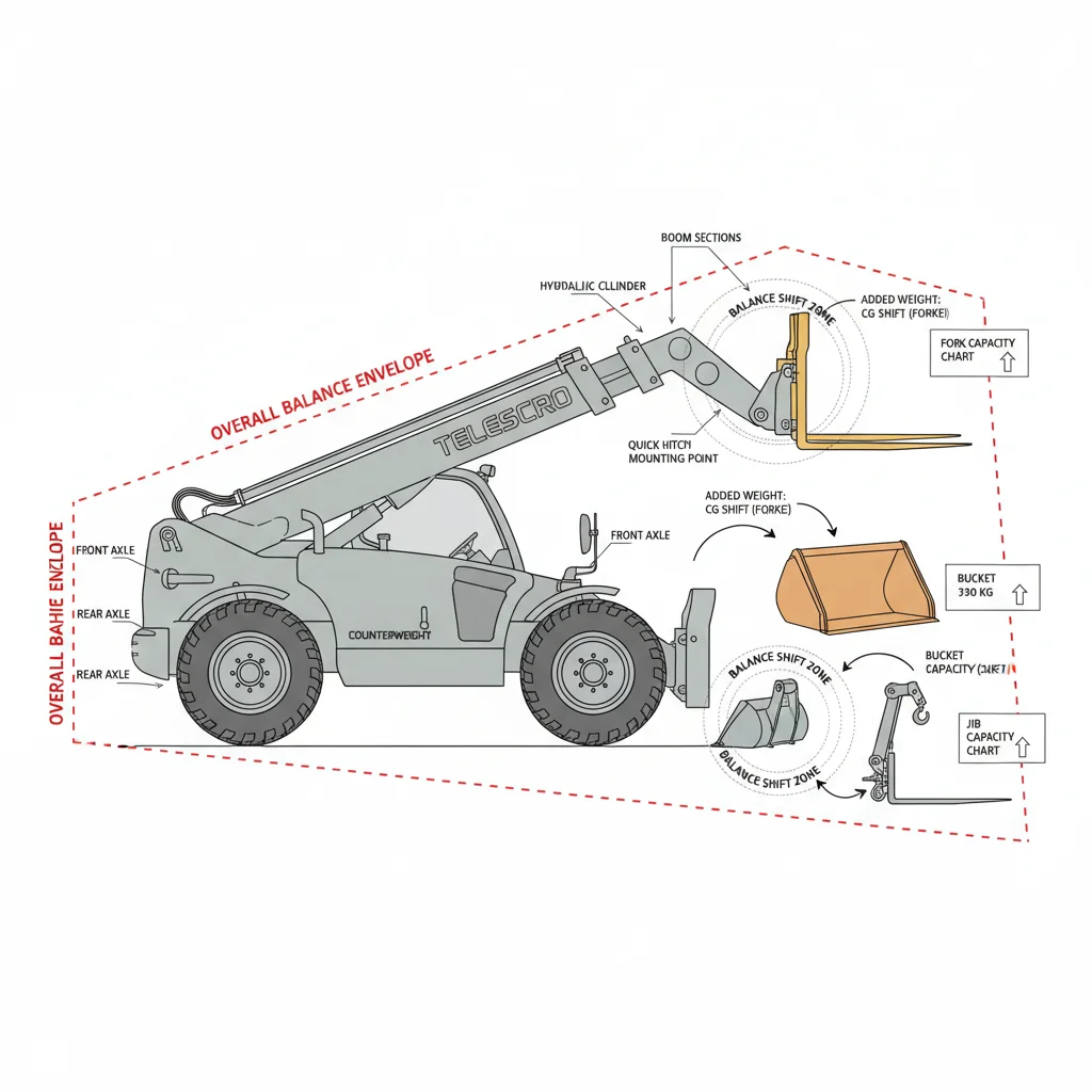 How Do Attachments Affect Telehandler Capacity?