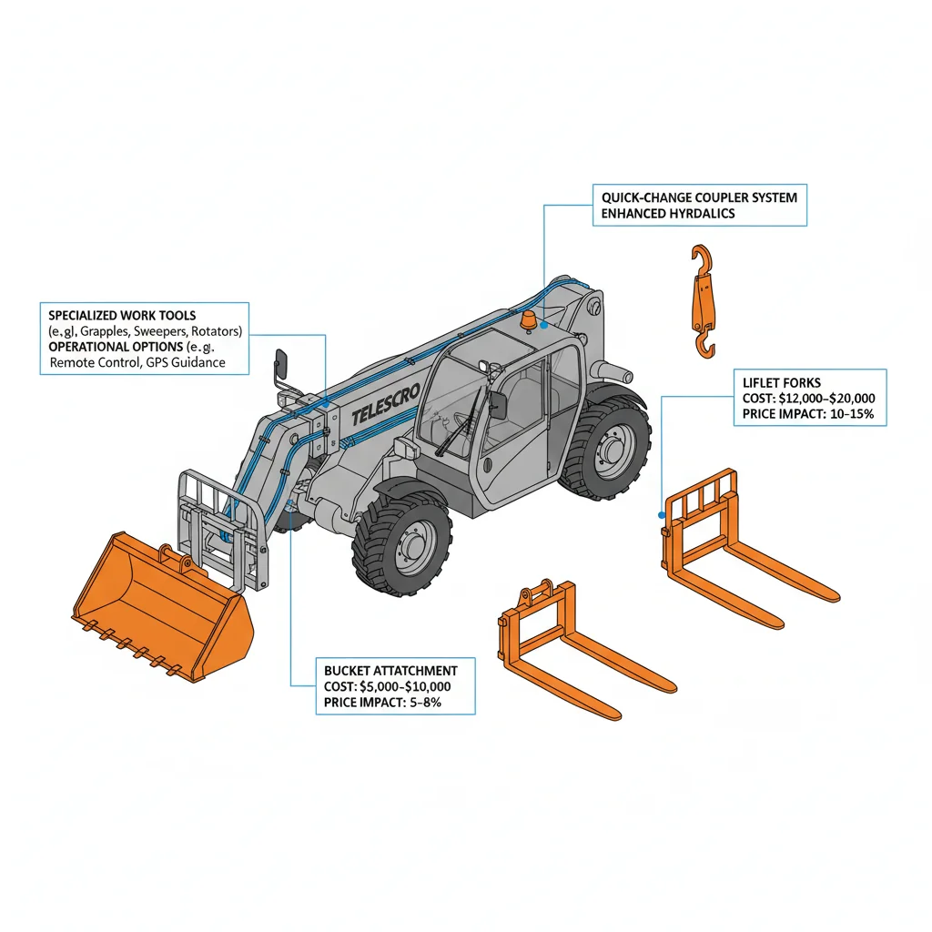 How Do Attachments Affect Telehandler Cost?