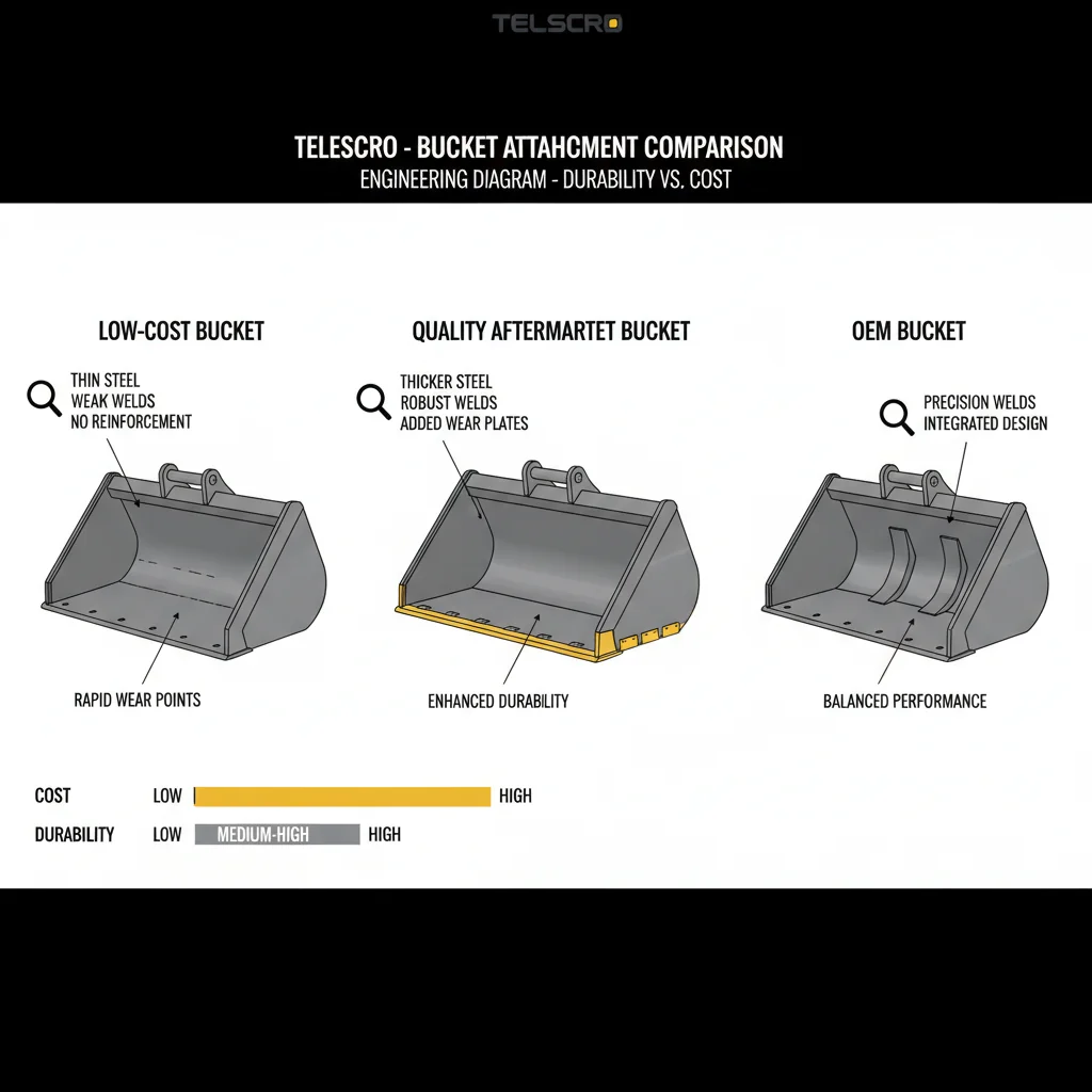 How Do Bucket Specs Affect Total Cost?