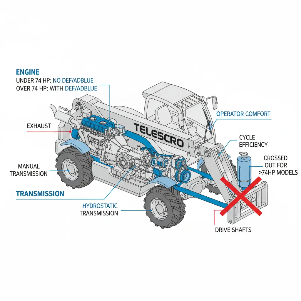 How do engine power and driveline affect selection?