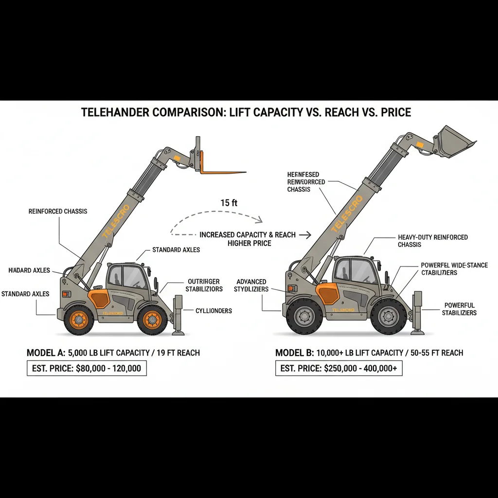 How Do Lift Capacity and Reach Affect Price? – Telehandler Hydraulics Diagram How Do Lift Capacity and Reach Affect Price?