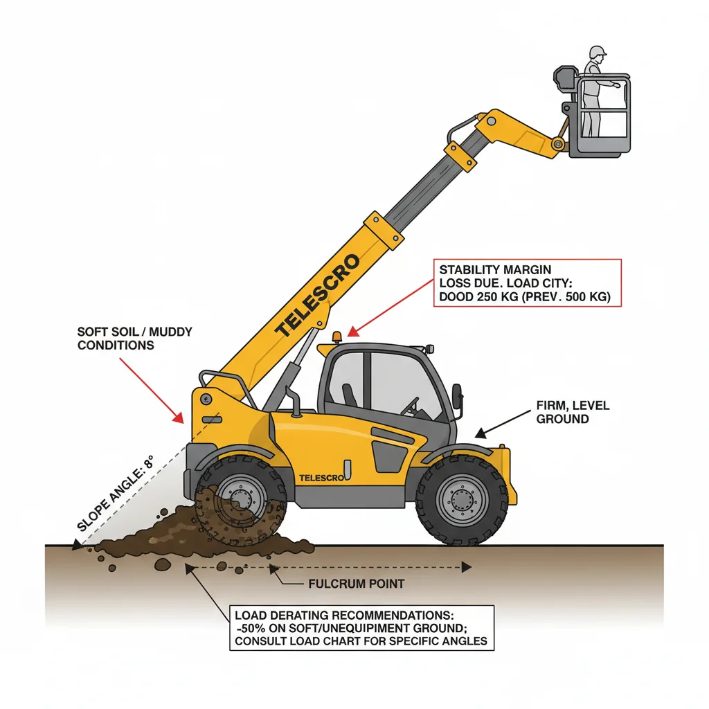 Como as condições do local afetam a capacidade da cesta?