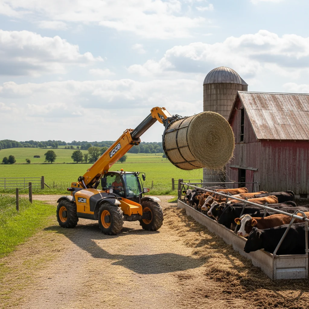 How Do Telehandlers Aid Livestock Feeding?