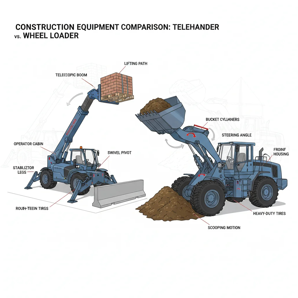 How Do Telehandlers and Loaders Compare? – Telehandler Hydraulics Diagram How Do Telehandlers and Loaders Compare?
