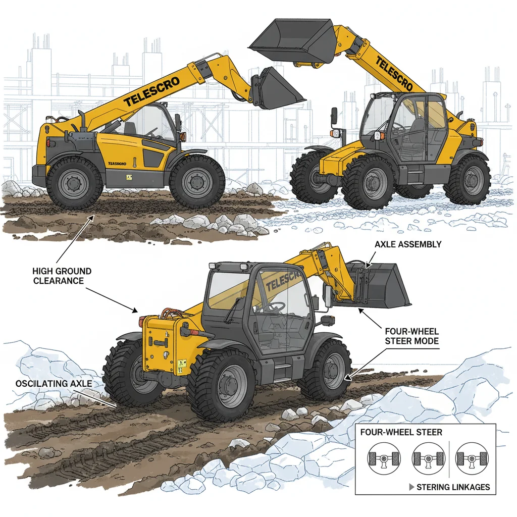 How Do Telehandlers Improve Terrain and Access? – Telehandler Hydraulics Diagram How Do Telehandlers Improve Terrain and Access?