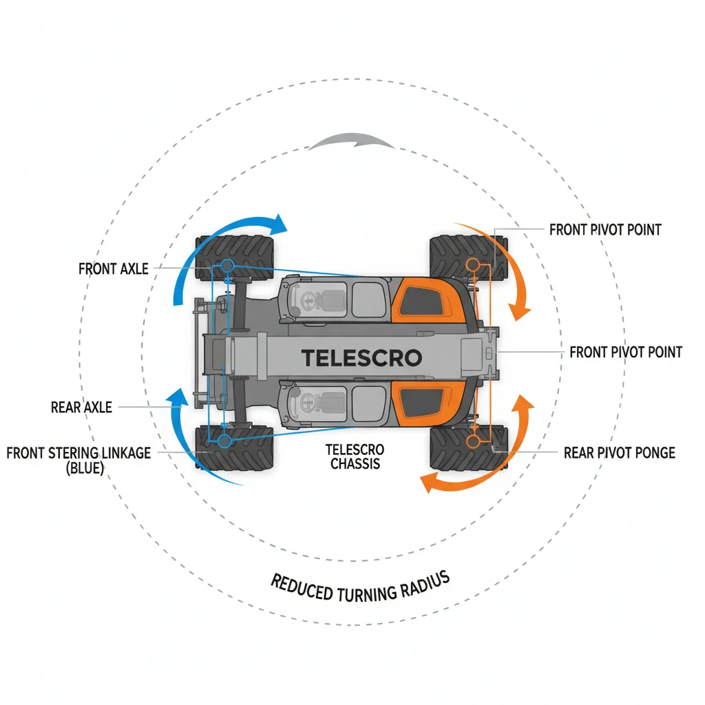 How Does Four-Wheel Steer Improve Maneuverability? – Telehandler Hydraulics Diagram How Does Four-Wheel Steer Improve Maneuverability?
