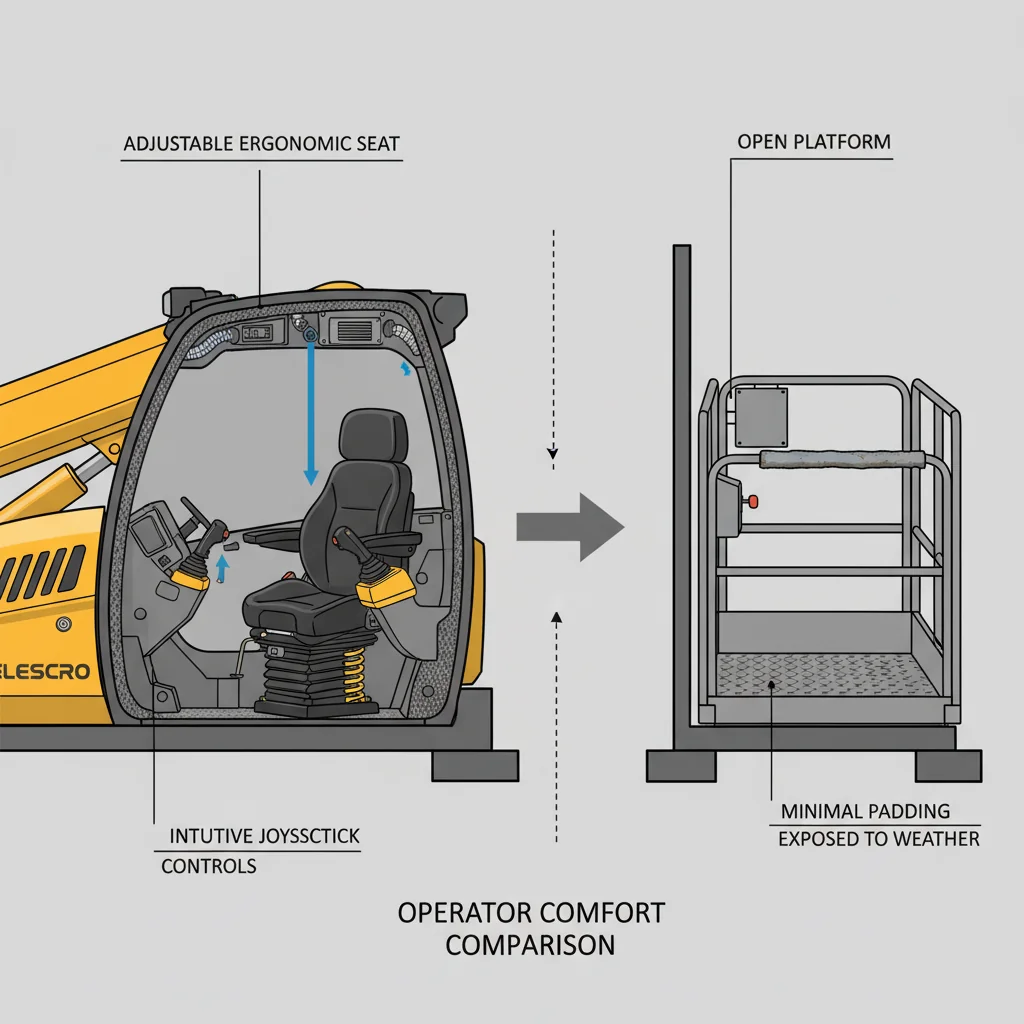 How Does Telehandler Comfort Boost Productivity?