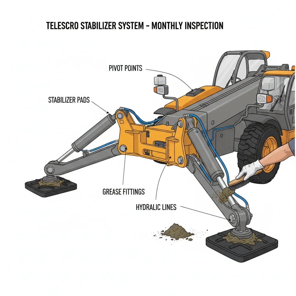 How Should Telehandler Stabilizers Be Maintained? – Telehandler Hydraulics Diagram How Should Telehandler Stabilizers Be Maintained?