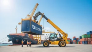 Technical diagram illustrating How to Arrange Sea Shipment for a Chinese Telehandler (Field Guide to Avoid Costly Delays) in telehandler hydraulic systems