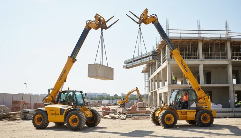 Schéma technique illustrant les différences entre un bras fixe et un bras réglable sur un télescopique : les principales différences que les acheteurs négligent dans les systèmes hydrauliques des télescopiques