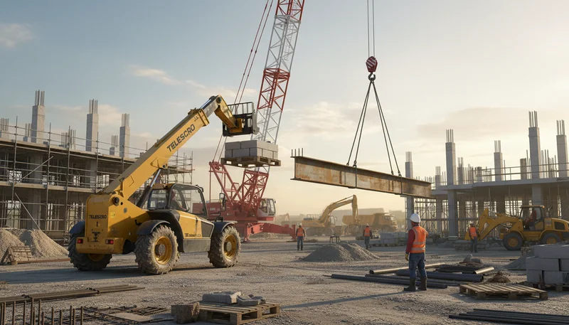 Telehandler vs Crane: Key Differences Buyers Miss on Site
