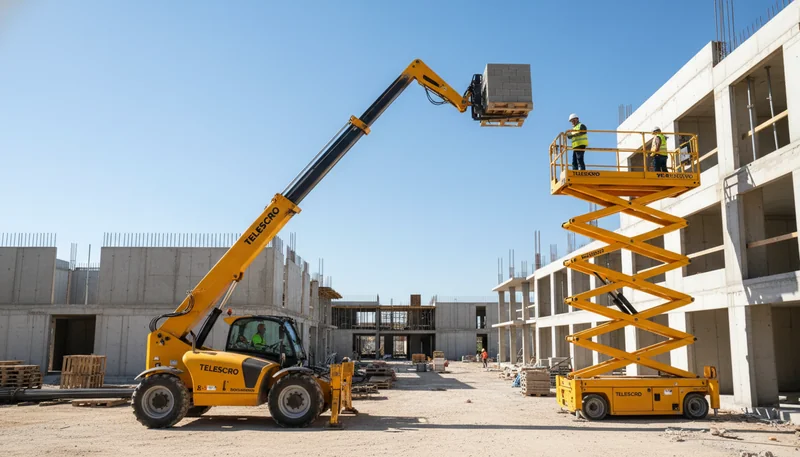 Telehandler vs Scissor Lift: Key Differences Buyers Often Overlook