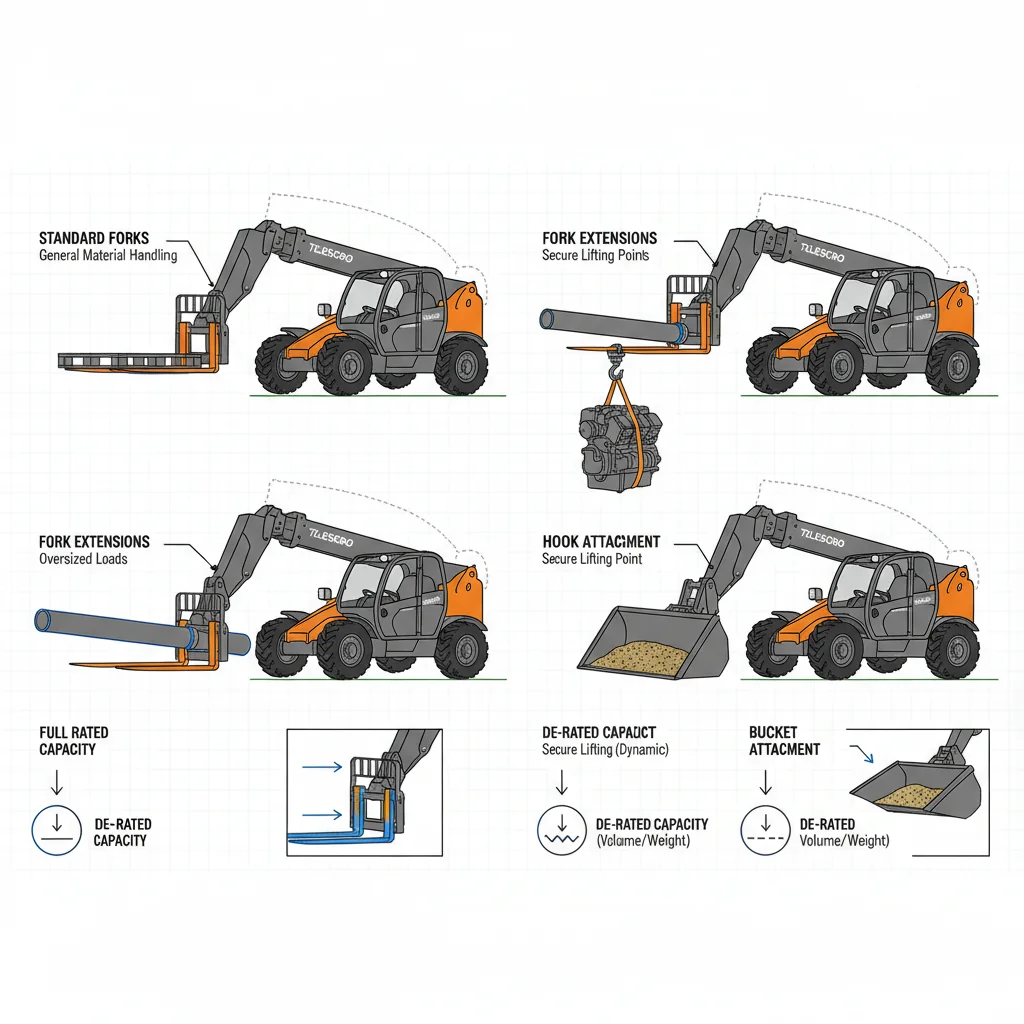 포크 익스텐션 또는 버킷은 언제 필요한가? – 텔레핸들러 유압 다이어그램 포크 익스텐션이나 버킷은 언제 필요한가?