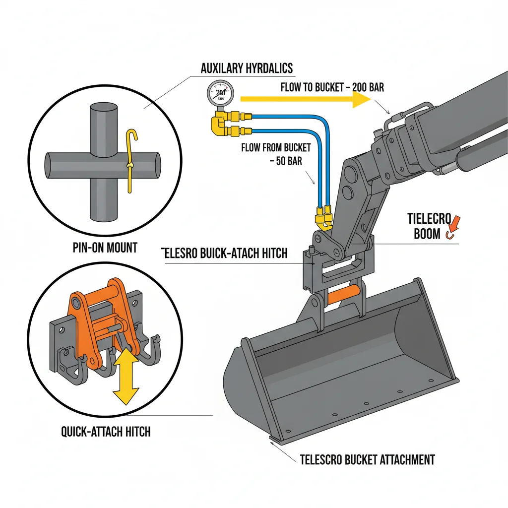 Which Telehandler Bucket Mounts and Hydraulics Fit?