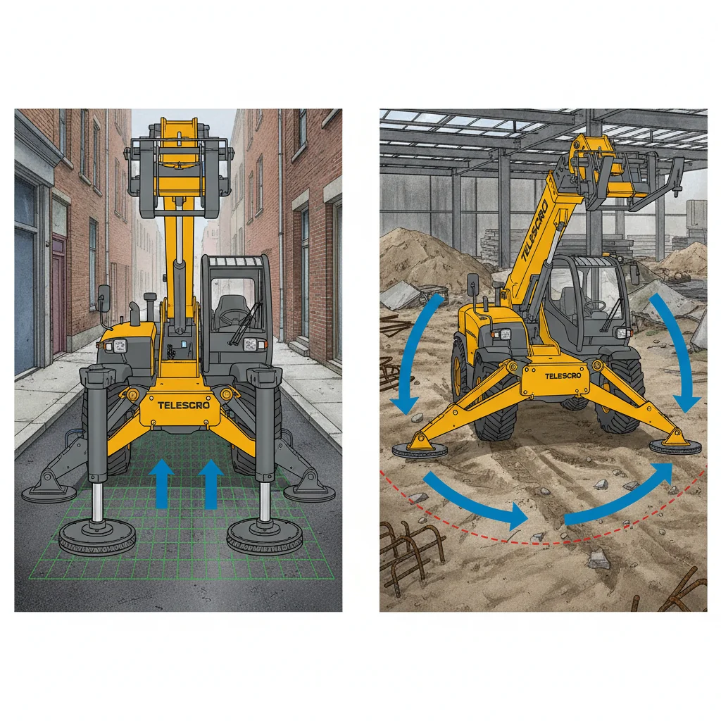 Which Telehandler Stabilizer Fits Your Site? – Telehandler Hydraulics Diagram Which Telehandler Stabilizer Fits Your Site?