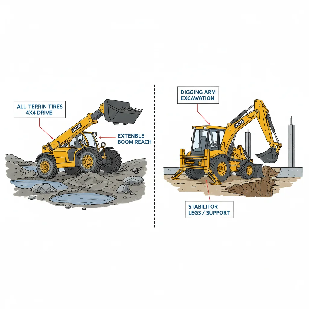 Which Terrain Suits Telehandlers or Backhoes? – Telehandler Hydraulics Diagram Which Terrain Suits Telehandlers or Backhoes?