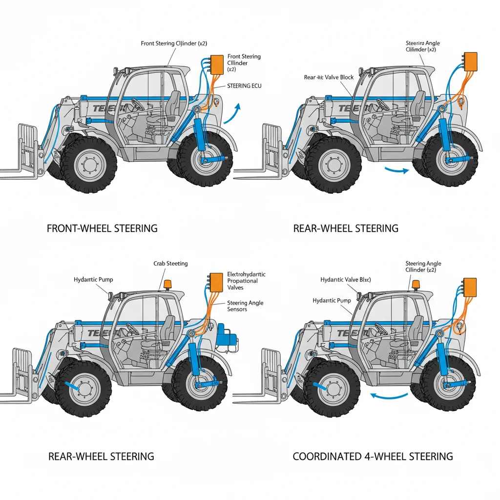 Why Are Telehandler Steering Systems Complex? – Telehandler Hydraulics Diagram Why Are Telehandler Steering Systems Complex?