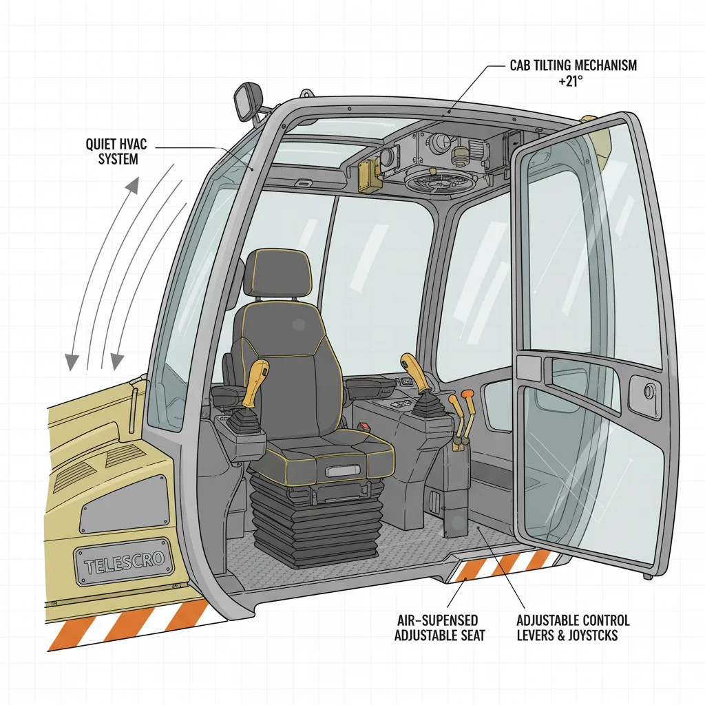 Why Does Cab Ergonomics Impact Telehandler Output? – Telehandler Hydraulics Diagram Why Does Cab Ergonomics Impact Telehandler Output?