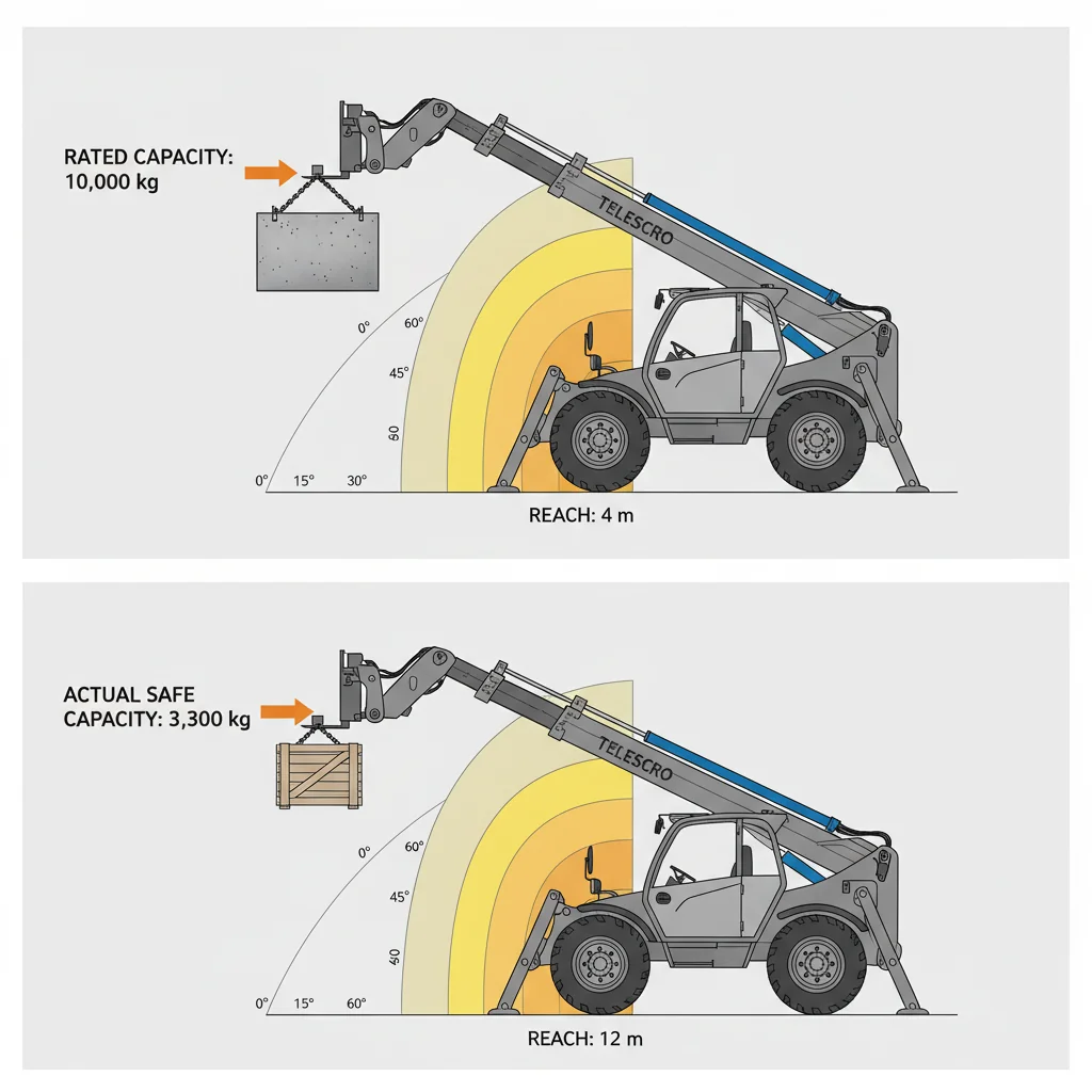Warum ist die Nennkapazität von Teleskopladern irreführend?