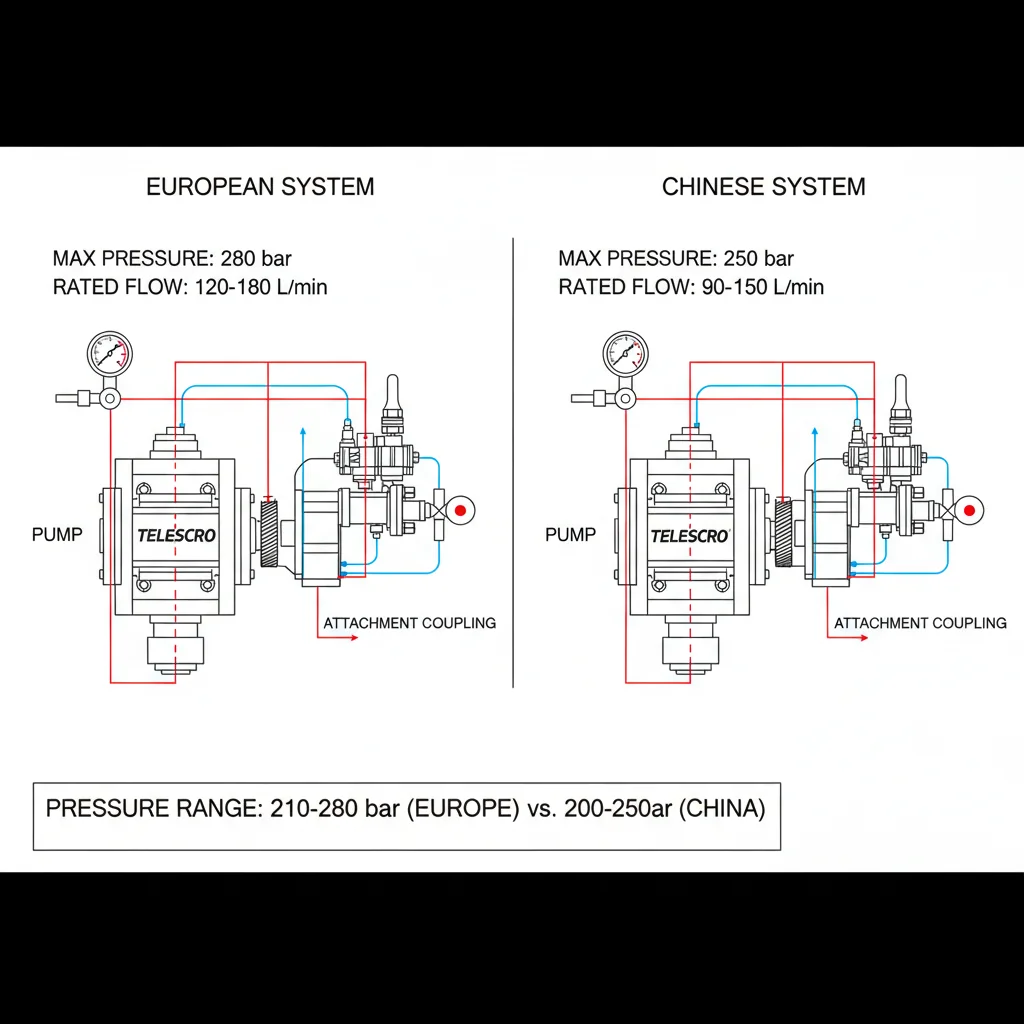 유압 압력과 유량은 호환되는가? – 텔레핸들러 유압 다이어그램 유압 압력과 유량은 호환됩니까?