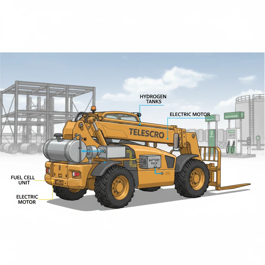 Les chariots télescopiques à pile à combustible à hydrogène sont-ils pratiques ? – Schéma hydraulique d'un chariot télescopique Les chariots télescopiques à pile à combustible à hydrogène sont-ils pratiques ?