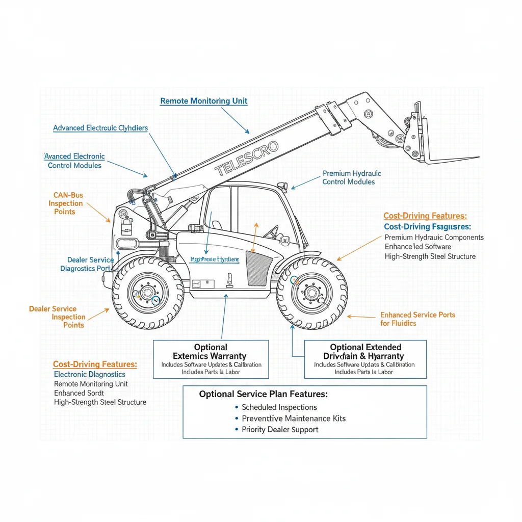 Les garanties et les plans d'entretien pour les chariots télescopiques en valent-ils la peine ? – Schéma hydraulique d'un chariot télescopique Les garanties et les plans d'entretien pour les chariots télescopiques en valent-ils la peine ?