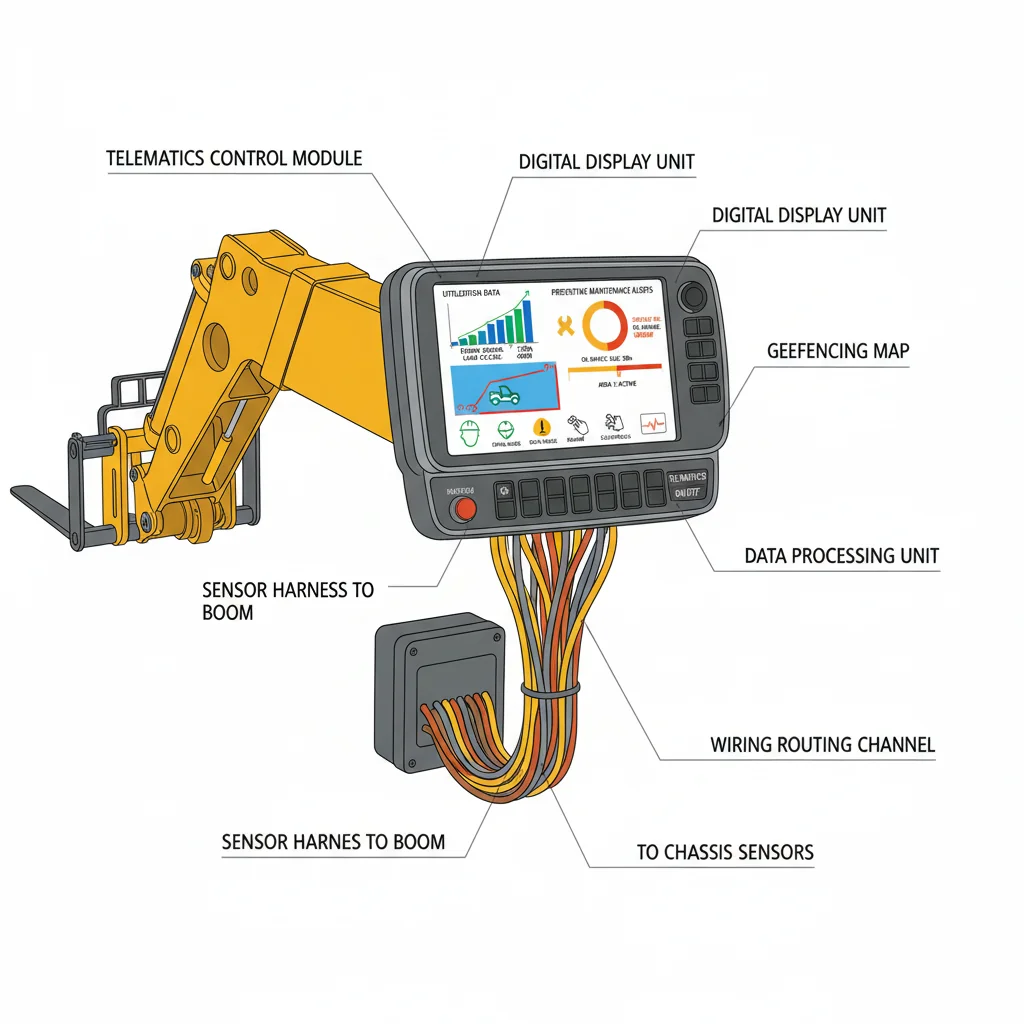 La télématique vaut-elle le supplément de prix d'un chariot télescopique ? – Schéma hydraulique d'un chariot télescopique La télématique vaut-elle le supplément de prix d'un chariot télescopique ?