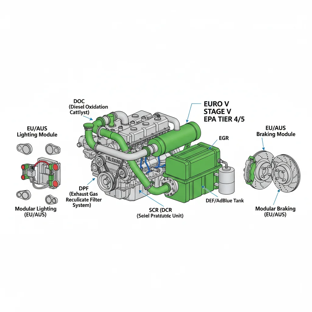 I sollevatori telescopici cinesi sono conformi alle norme UE sulle emissioni? – Schema idraulico dei sollevatori telescopici I sollevatori telescopici cinesi sono conformi alle norme UE sulle emissioni?