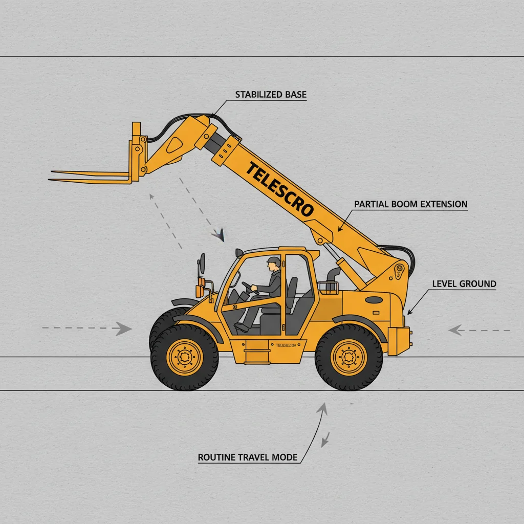Les chariots télescopiques peuvent-ils se déplacer avec la flèche relevée ? – Schéma hydraulique d'un chariot télescopique Les chariots télescopiques peuvent-ils se déplacer avec la flèche relevée ?