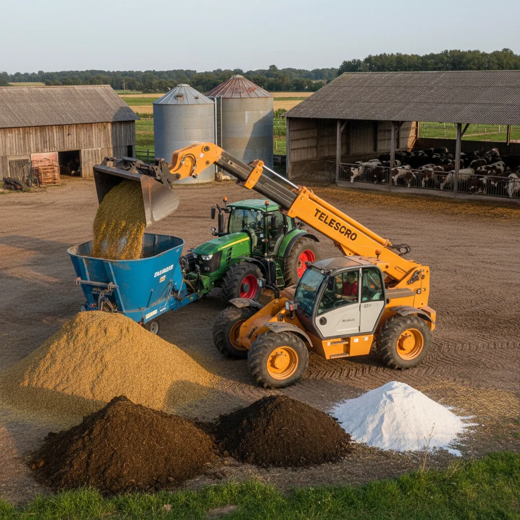 Comment les godets pour chariots télescopiques sont-ils utilisés dans l'agriculture ? – Schéma hydraulique d'un chariot télescopique Comment les godets pour chariots télescopiques sont-ils utilisés dans l'agriculture ?