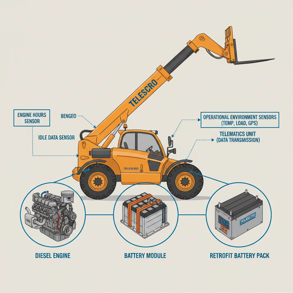 Comment les flottes peuvent-elles pérenniser la puissance des chariots télescopiques ? – Schéma hydraulique d'un chariot télescopique Comment les flottes peuvent-elles pérenniser la puissance des chariots télescopiques ?