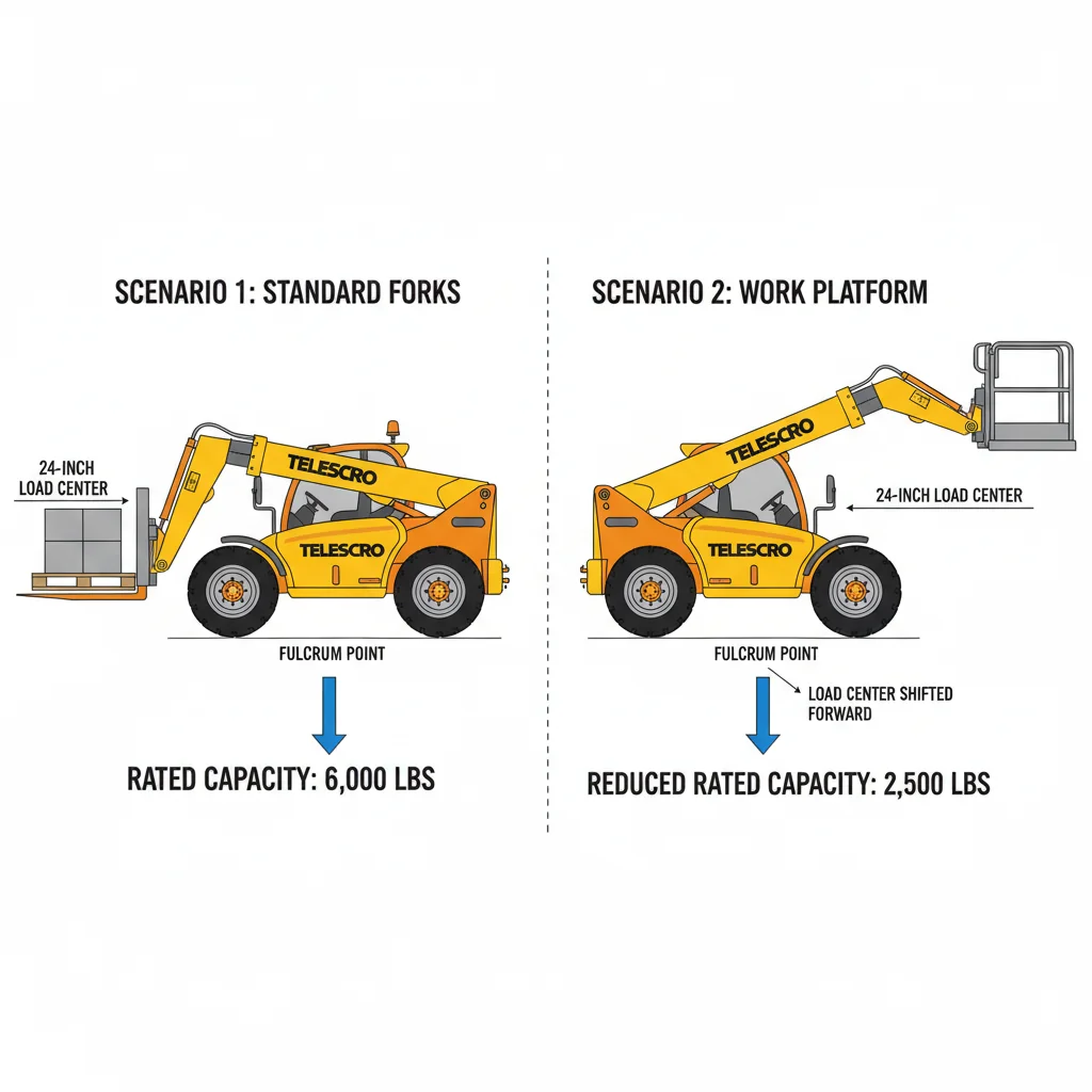 Comment les accessoires affectent-ils les tableaux de charge des chariots télescopiques ? – Schéma hydraulique d'un chariot télescopique Comment les accessoires affectent-ils les tableaux de charge des chariots télescopiques ?