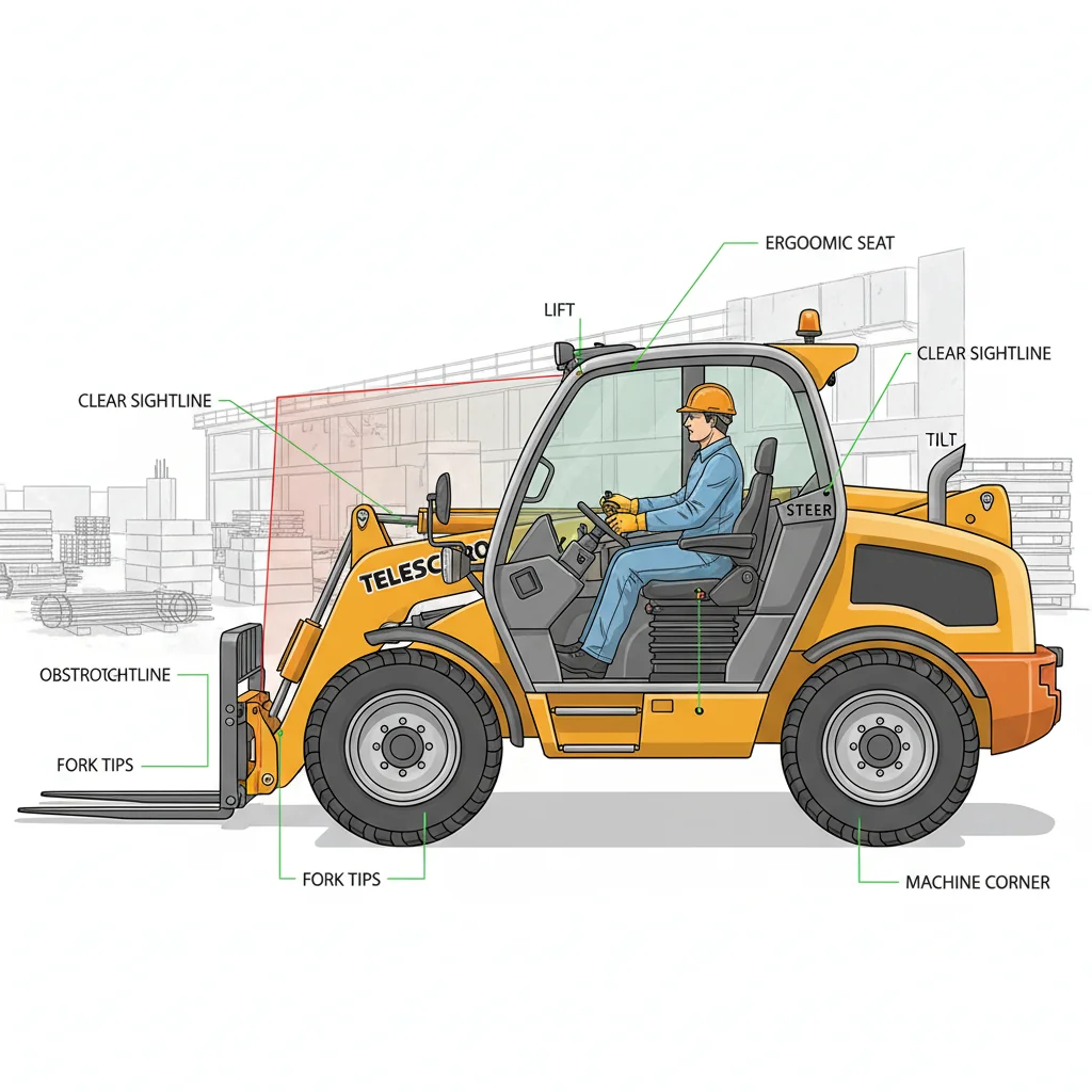 Comment la visibilité et l'ergonomie de la cabine influent-elles sur la sécurité ? – Schéma hydraulique du chariot télescopique Comment la visibilité et l'ergonomie de la cabine influent-elles sur la sécurité ?