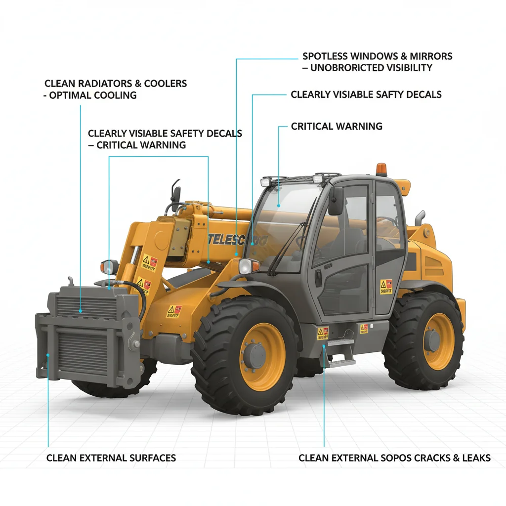 Comment la propreté et la visibilité influent-elles sur la fiabilité ? – Schéma hydraulique d'un chariot télescopique Comment la propreté et la visibilité influent-elles sur la fiabilité ?