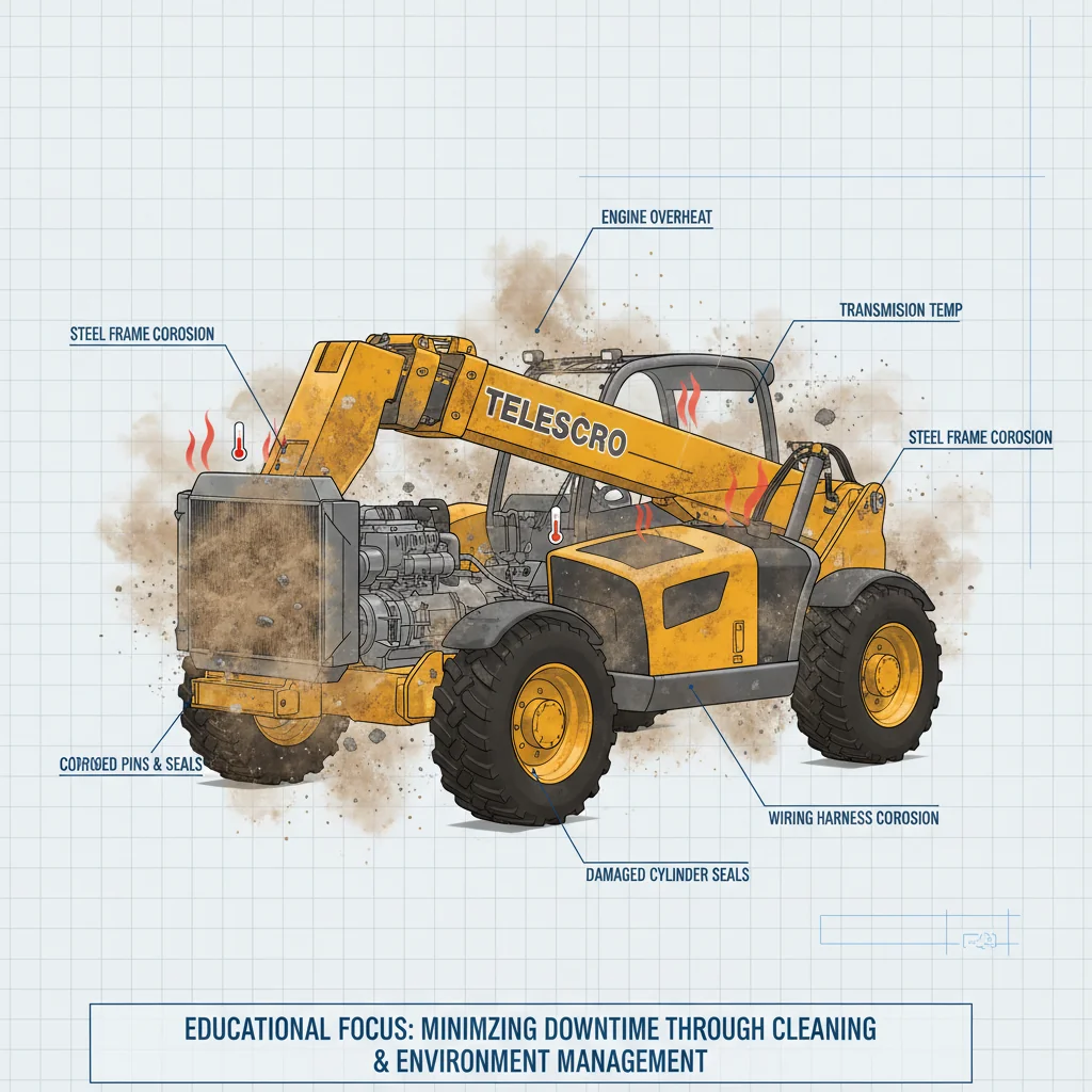 How Do Dirty Environments Affect Telehandler Downtime? – Telehandler Hydraulics Diagram How Do Dirty Environments Affect Telehandler Downtime?