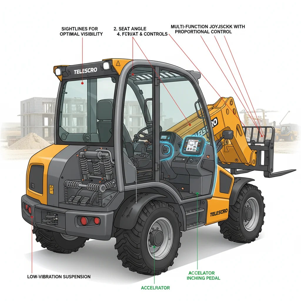 How Do Ergonomics Boost Telehandler Productivity? – Telehandler Hydraulics Diagram How Do Ergonomics Boost Telehandler Productivity?