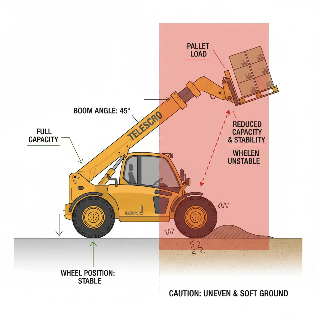 How Do Ground Conditions Impact Telehandler Capacity? – Telehandler Hydraulics Diagram How Do Ground Conditions Impact Telehandler Capacity?