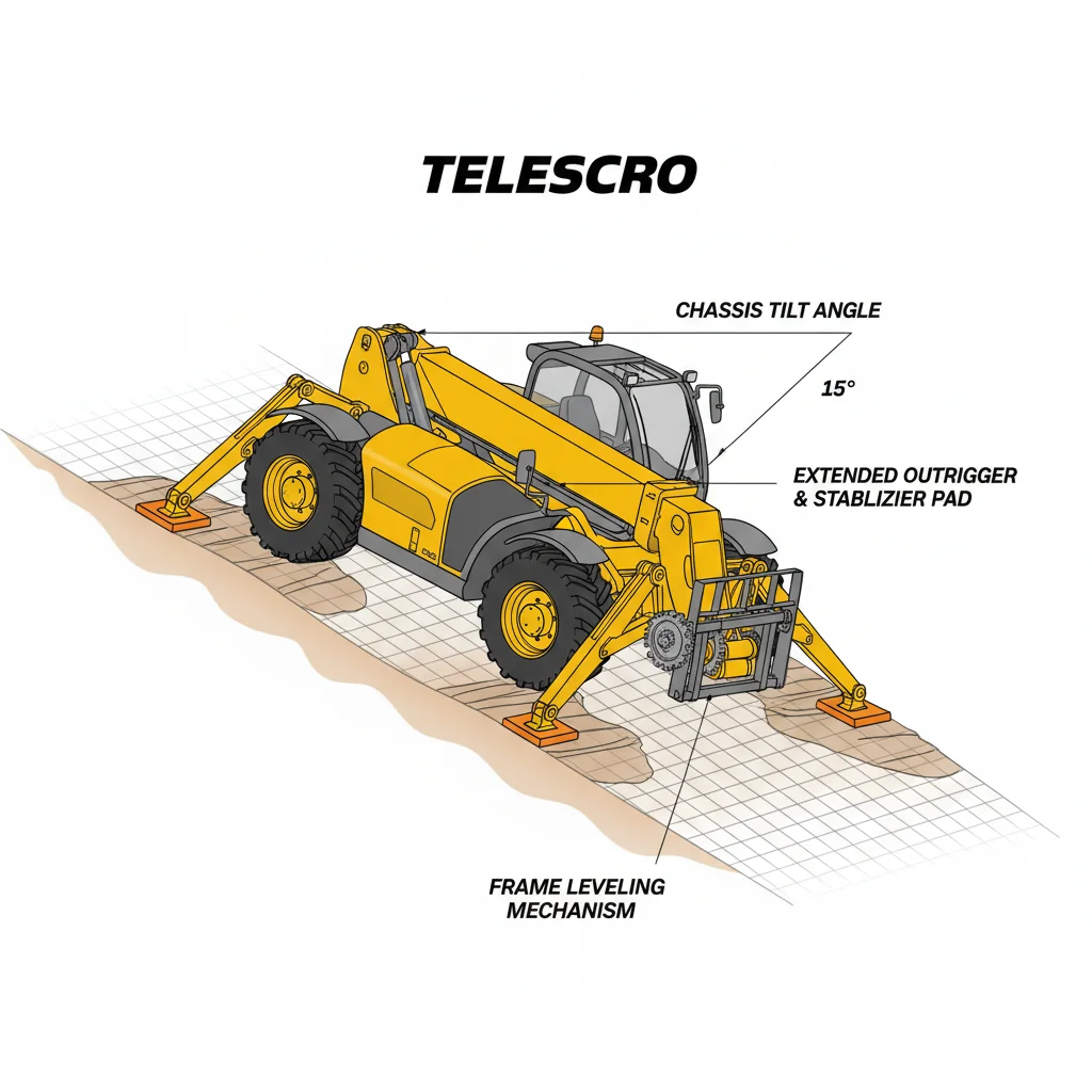 Как аутригеры и выравнивание рамы повышают устойчивость? – Схема гидравлической системы телескопического погрузчика Как аутригеры и выравнивание рамы повышают стабильность?
