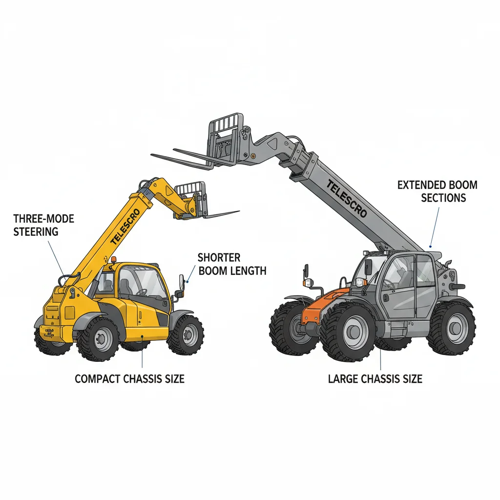 En quoi la taille et la maniabilité diffèrent-elles ? – Schéma hydraulique d'un télescopique En quoi la taille et la maniabilité diffèrent-elles ?