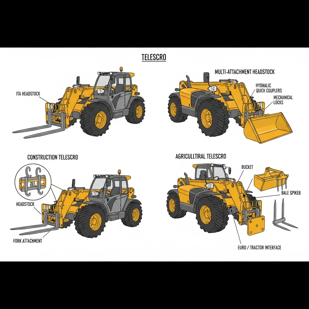En quoi les accessoires des chariots télescopiques diffèrent-ils selon le secteur ? – Schéma hydraulique d'un chariot télescopique En quoi les accessoires pour chariots télescopiques diffèrent-ils selon les secteurs ?