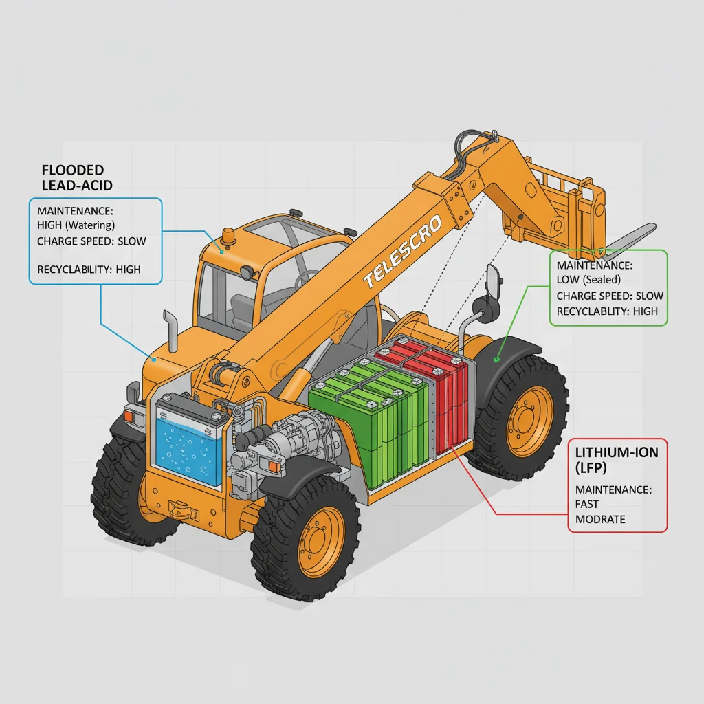 Comment comparer les différents types de batteries pour chariots télescopiques ? – Schéma hydraulique d'un chariot télescopique Comment comparer les différents types de batteries pour chariots télescopiques ?