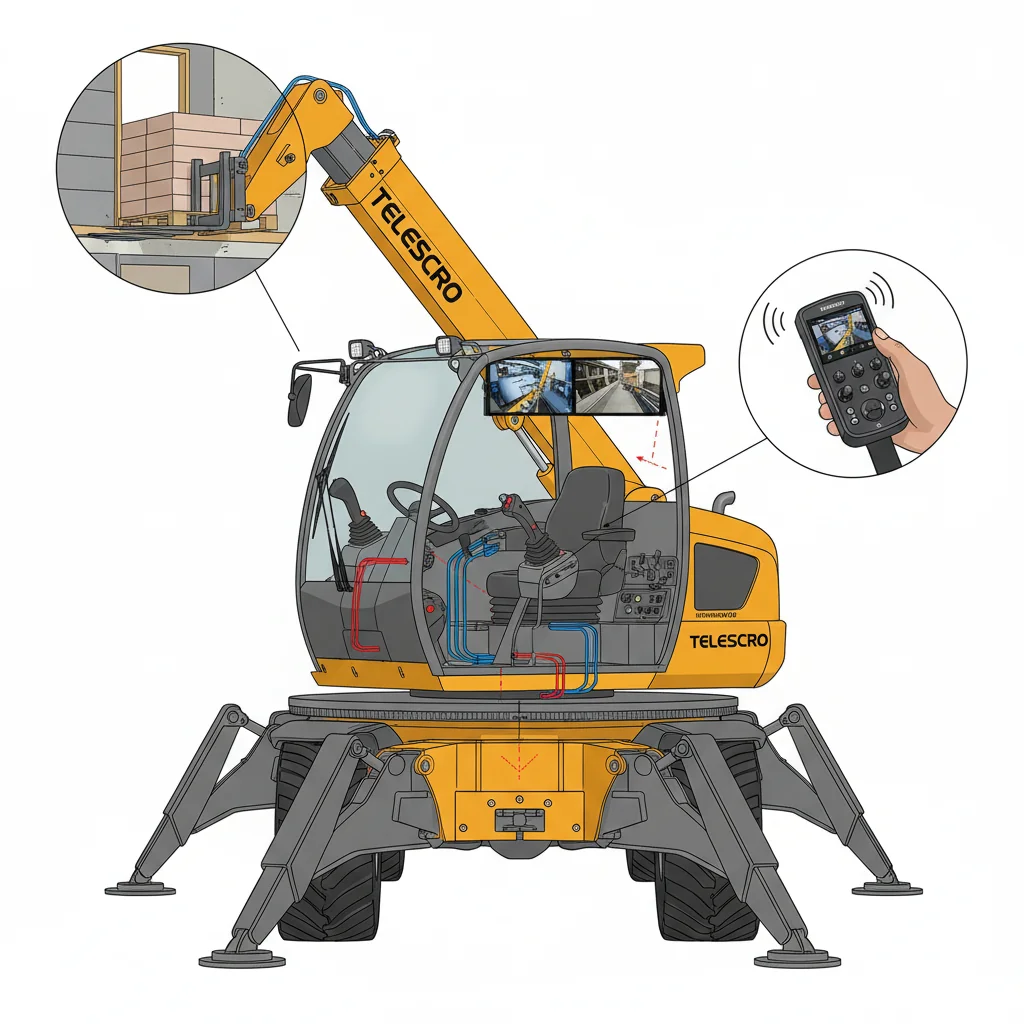 Comment les commandes du chariot télescopique influent-elles sur la précision ? – Schéma hydraulique du chariot télescopique Comment les commandes des chariots télescopiques influent-elles sur la précision ?