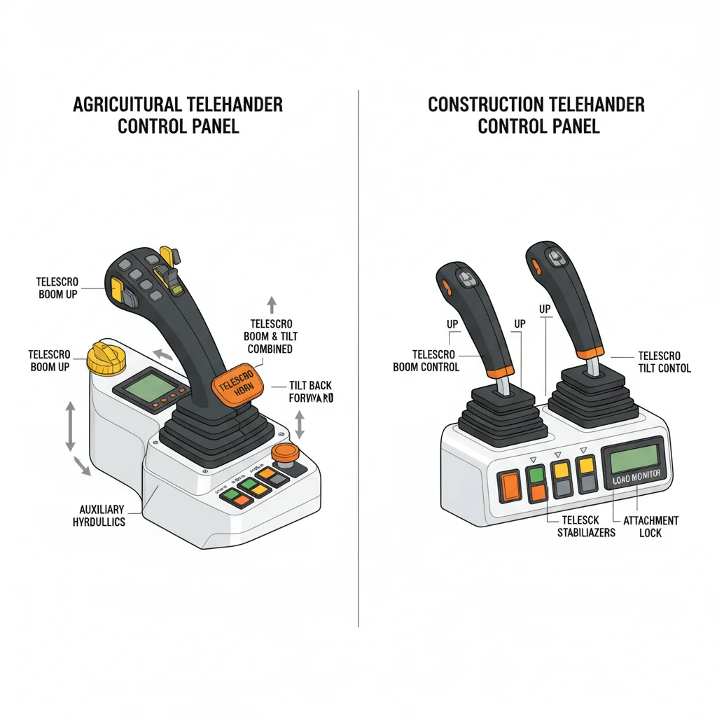 En quoi les commandes des chariots télescopiques diffèrent-elles selon les secteurs ? – Schéma hydraulique d'un chariot télescopique En quoi les commandes des chariots télescopiques diffèrent-elles selon le secteur ?