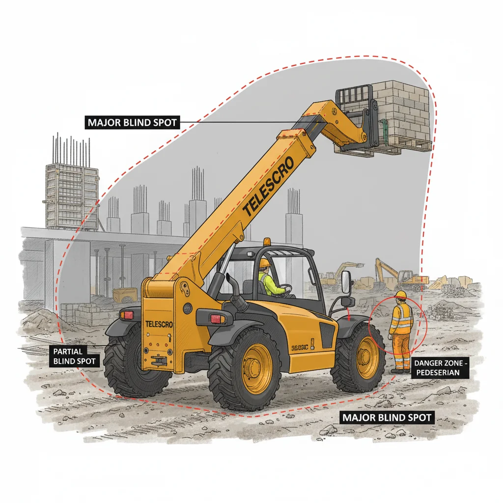 Comment se produisent les accidents liés à l'écrasement par les chariots télescopiques ? – Schéma hydraulique d'un chariot télescopique Comment se produisent les accidents liés à l'écrasement par les chariots télescopiques ?