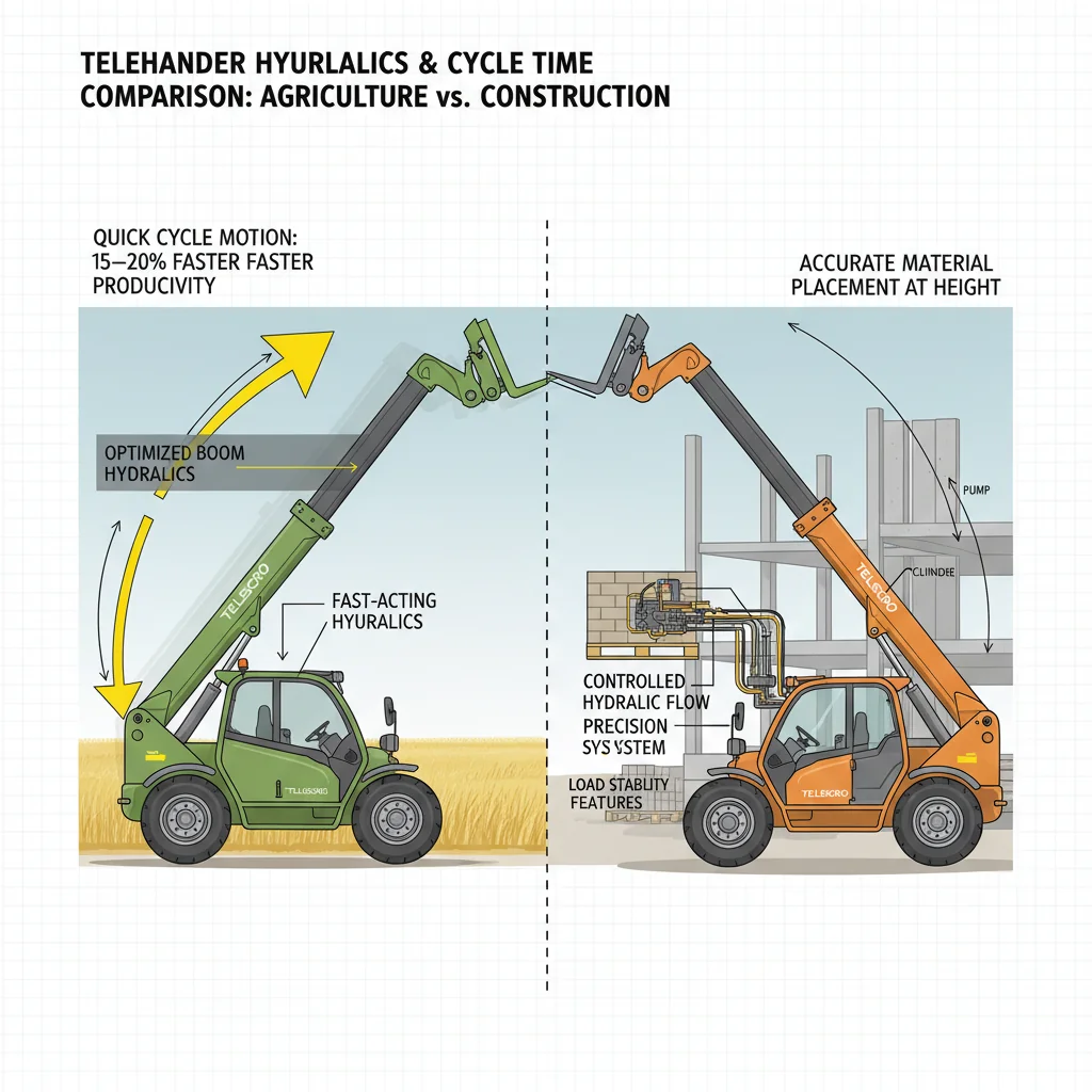 En quoi les systèmes hydrauliques et les temps de cycle des chariots télescopiques diffèrent-ils ? – Schéma hydraulique d'un chariot télescopique En quoi les systèmes hydrauliques et les temps de cycle des chariots télescopiques diffèrent-ils ?