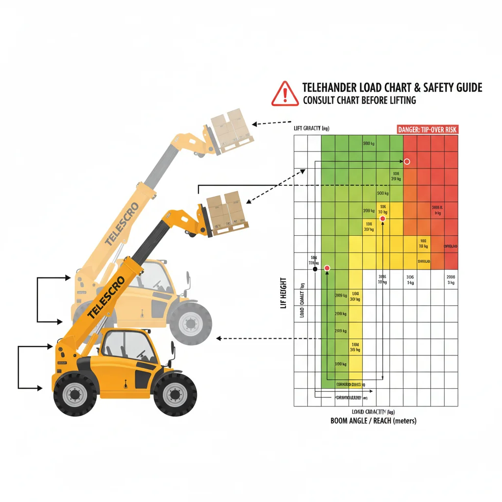 Comment les tableaux de charge des chariots télescopiques permettent-ils de prévenir les accidents ? – Schéma hydraulique d'un chariot télescopique Comment les tableaux de charge des chariots télescopiques permettent-ils de prévenir les accidents ?