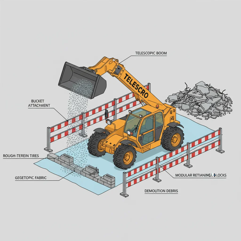 Comment les chariots télescopiques facilitent-ils les réparations de la plate-forme routière ? – Schéma hydraulique d'un chariot télescopique Comment les chariots télescopiques facilitent-ils les réparations de la plate-forme routière ?