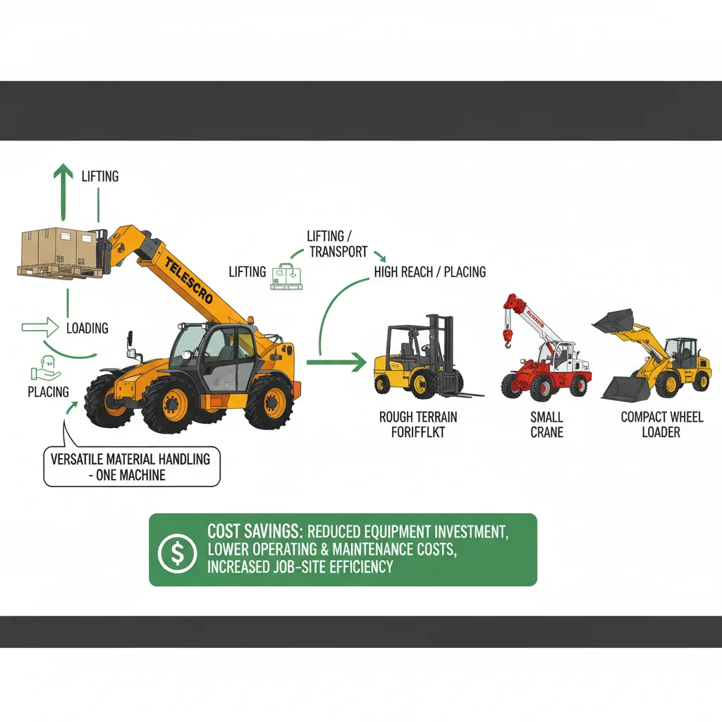 Comment les chariots télescopiques améliorent-ils le retour sur investissement des flottes ? – Schéma hydraulique d'un chariot télescopique Comment les chariots télescopiques améliorent-ils le retour sur investissement des flottes ?