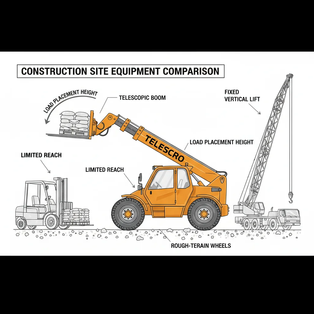 En quoi les chariots télescopiques surpassent-ils les chariots élévateurs et les grues ? – Schéma hydraulique d'un chariot télescopique En quoi les chariots télescopiques surpassent-ils les chariots élévateurs et les grues ?